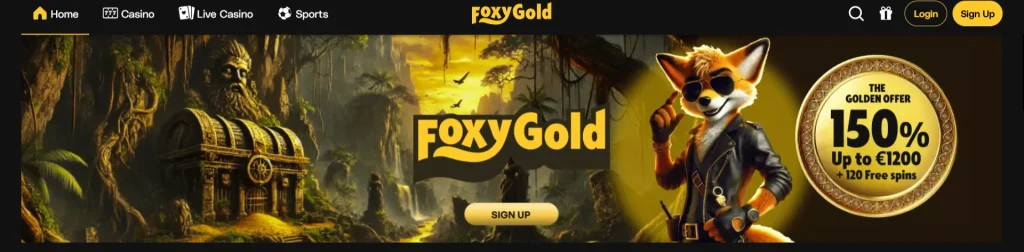 FoxyGold bonusweergave met het actuele aanbod